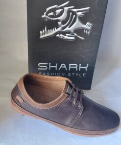 Мокасины SHARK 408 кожаные коричневые