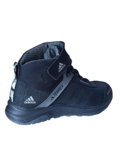 Зимние кроссовки ADIDAS TERREX (A 7) кожаные черно серые