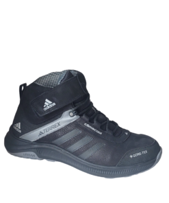 Зимние кроссовки ADIDAS TERREX (A 7) кожаные черно серые
