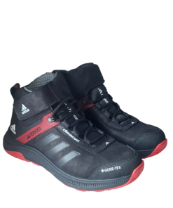 Зимние кроссовки ADIDAS TERREX (A 7) кожаные черно красные