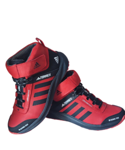 Зимние кроссовки ADIDAS TERREX (A 7) кожаные красные