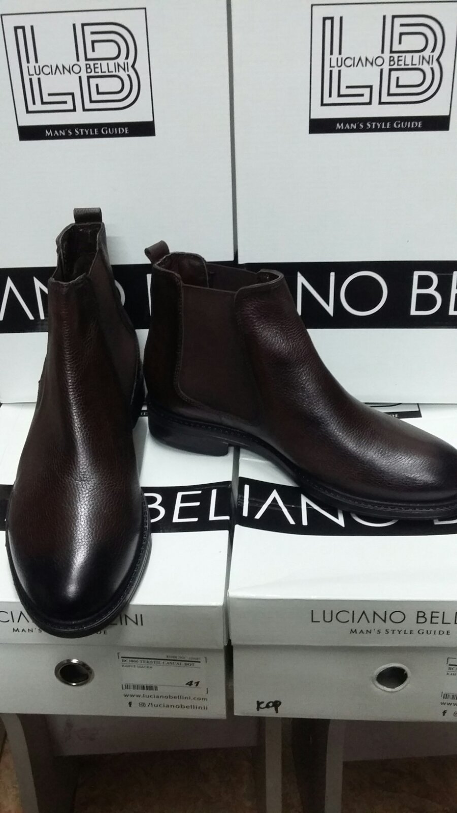 Ботинки челси Luciano Bellini137 17 Коричневые photo Ботинки челси Luciano Bellini137 17 Коричневые