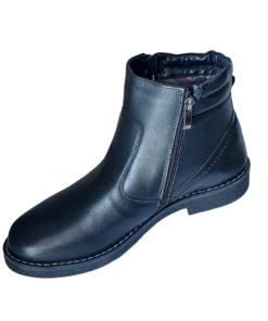 Зимние ботинки Georgio(390) черные кожаные