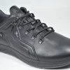 Зимние кроссовки Grisport 12817 D19WT( 30*) кожаные черные (Италия)