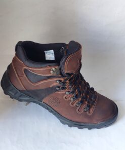 Ботинки Lesta 6157 кожаные коричневые без меха