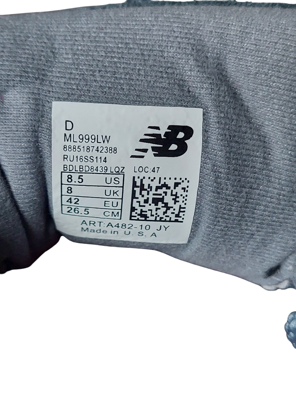 Кроссовки New Balance 999 (A482 10) синие замшевые photo Кроссовки New Balance 999 (A482 10) синие замшевые