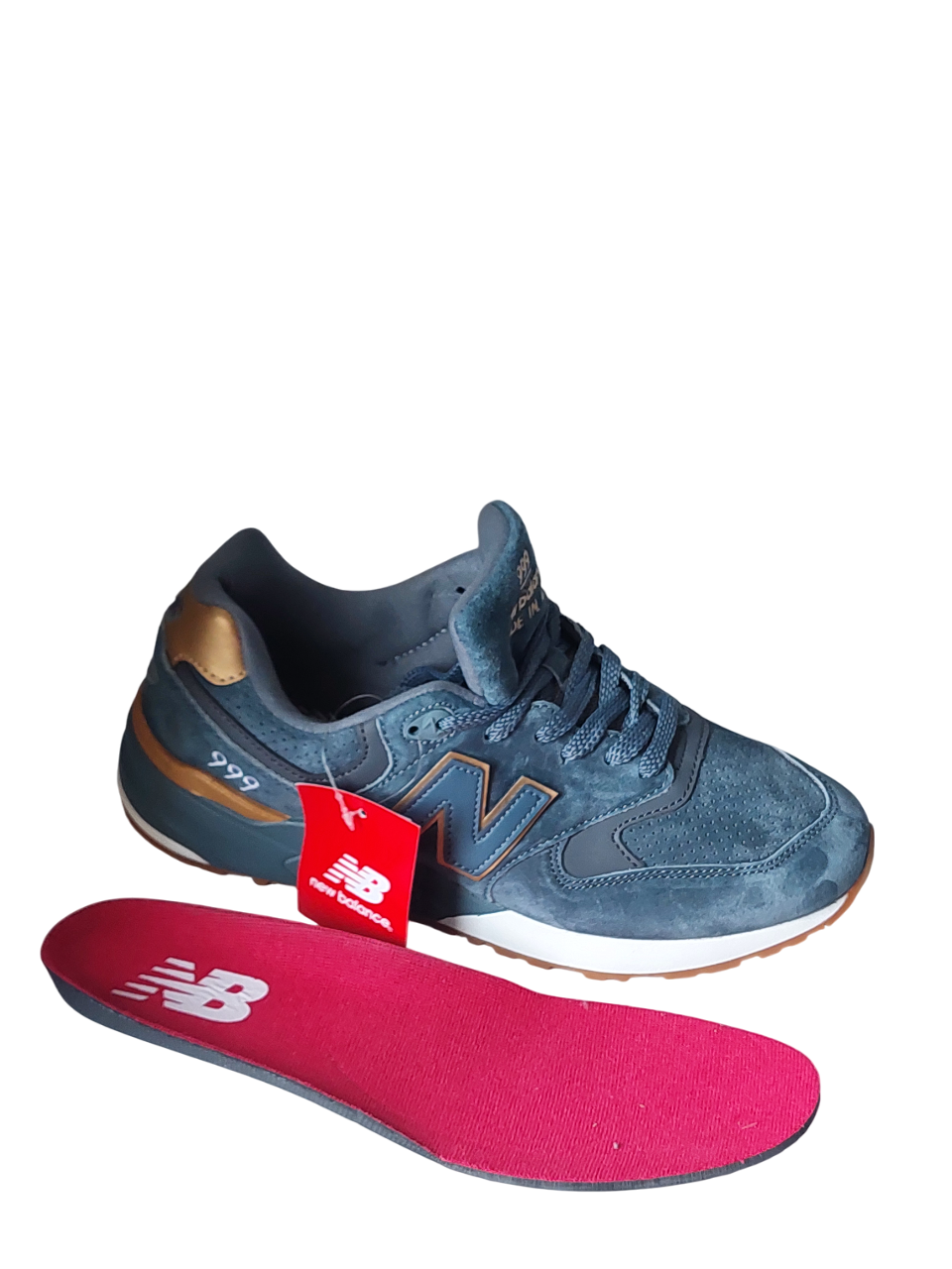 Кроссовки New Balance 999 (A482 10) синие замшевые photo Кроссовки New Balance 999 (A482 10) синие замшевые