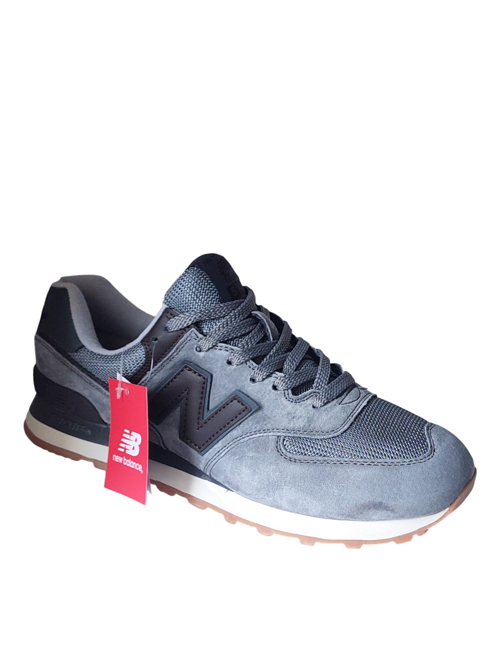 Кроссовки New Balance 574 Classik(472 2) серые замшевые photo Кроссовки New Balance 574 Classik(472 2) серые замшевые