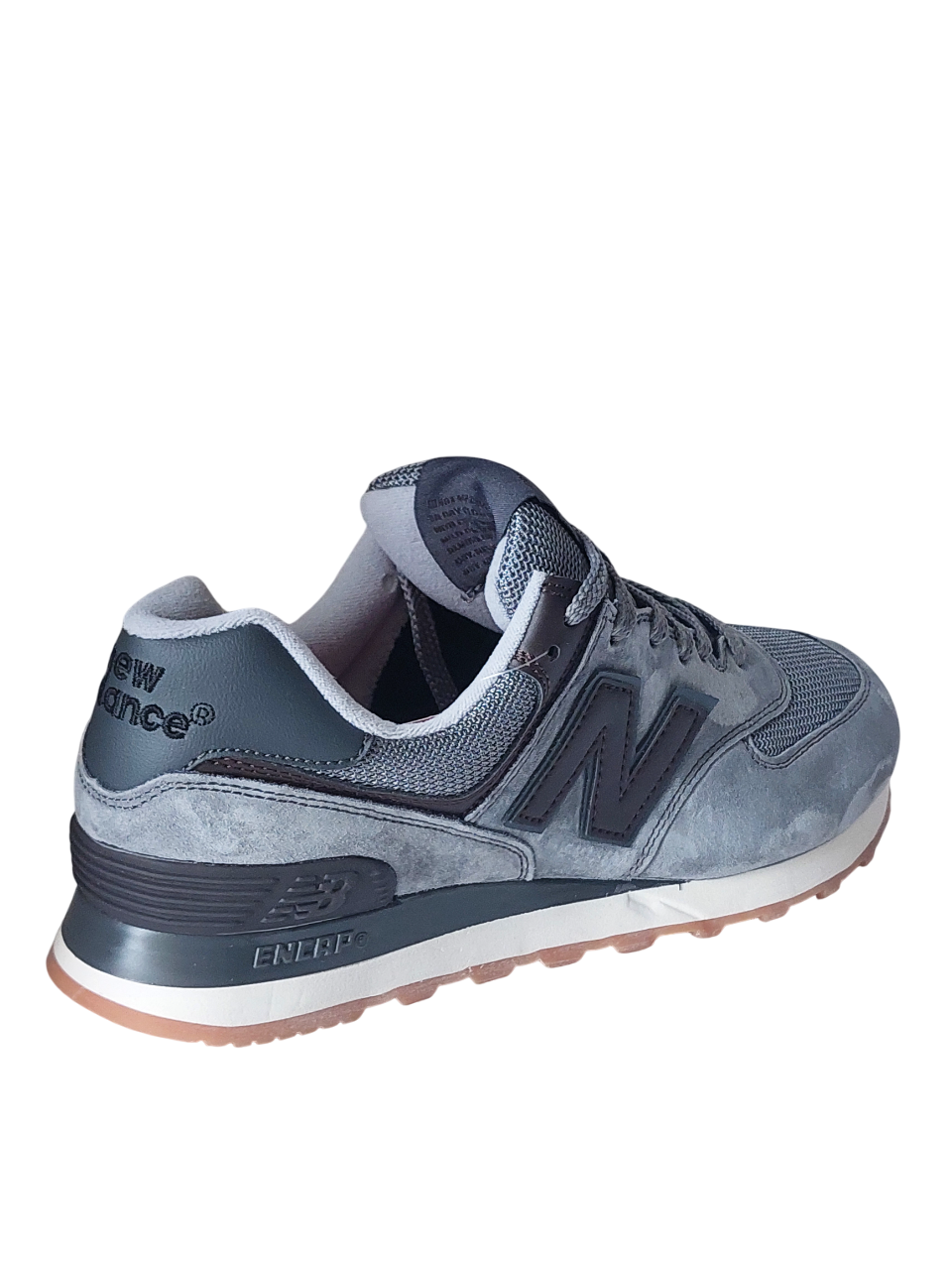 Кроссовки New Balance 574 Classik(472 2) серые замшевые photo Кроссовки New Balance 574 Classik(472 2) серые замшевые