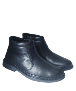 Зимние ботинки Lesta 6571 черные кожаные