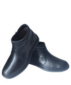 Зимние ботинки Lesta 6571 черные кожаные