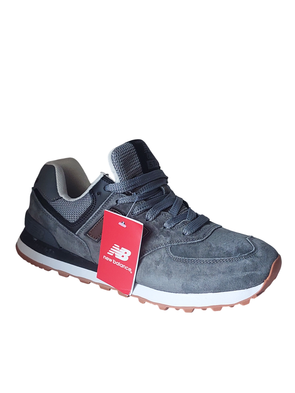 Кроссовки New Balance 574 Classik(574 5) серые замшевые photo Кроссовки New Balance 574 Classik(574 5) серые замшевые