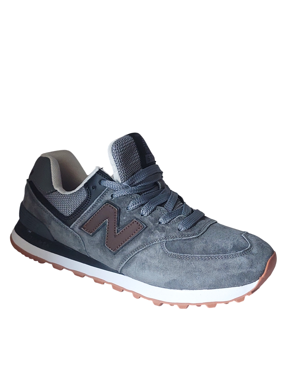 Кроссовки New Balance 574 Classik(574 5) серые замшевые photo Кроссовки New Balance 574 Classik(574 5) серые замшевые