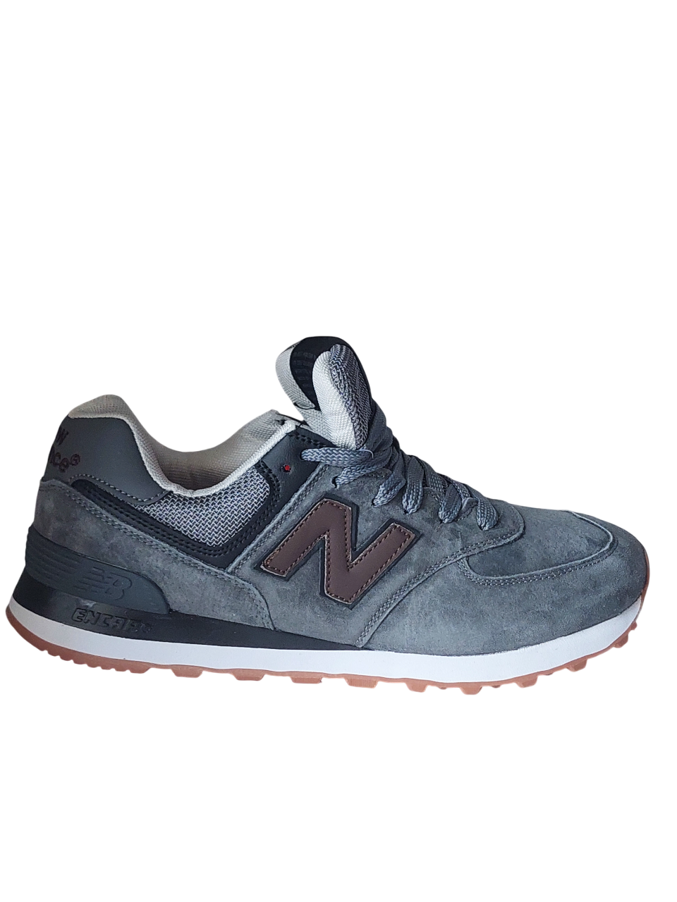 Кроссовки New Balance 574 Classik(574 5) серые замшевые photo Кроссовки New Balance 574 Classik(574 5) серые замшевые