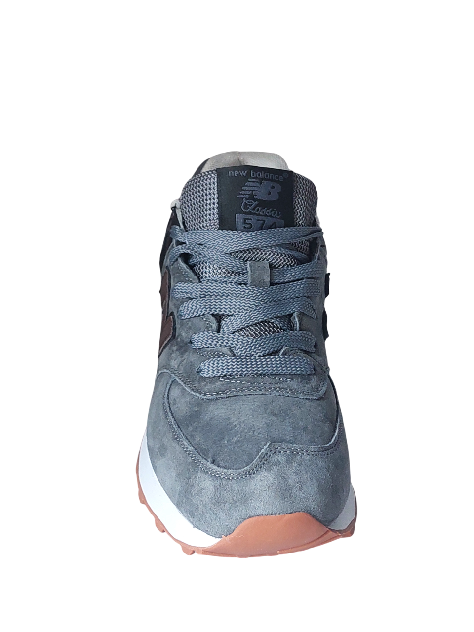 Кроссовки New Balance 574 Classik(574 5) серые замшевые photo Кроссовки New Balance 574 Classik(574 5) серые замшевые