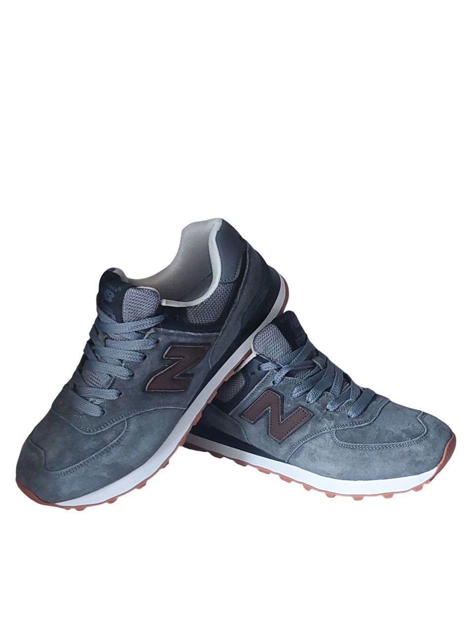 Кроссовки New Balance 574 Classik(574 5) серые замшевые photo Кроссовки New Balance 574 Classik(574 5) серые замшевые
