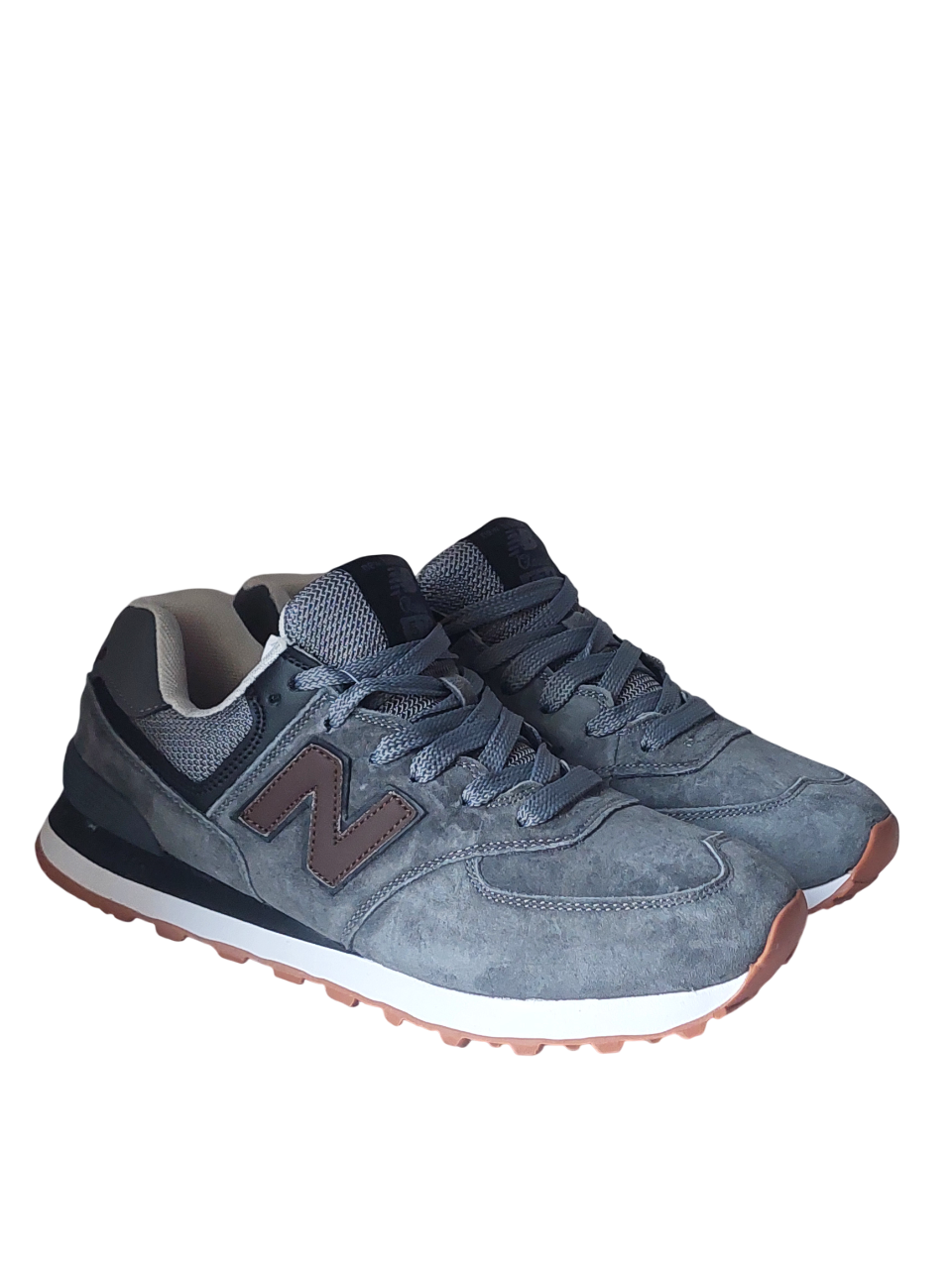 Кроссовки New Balance 574 Classik(574 5) серые замшевые photo Кроссовки New Balance 574 Classik(574 5) серые замшевые