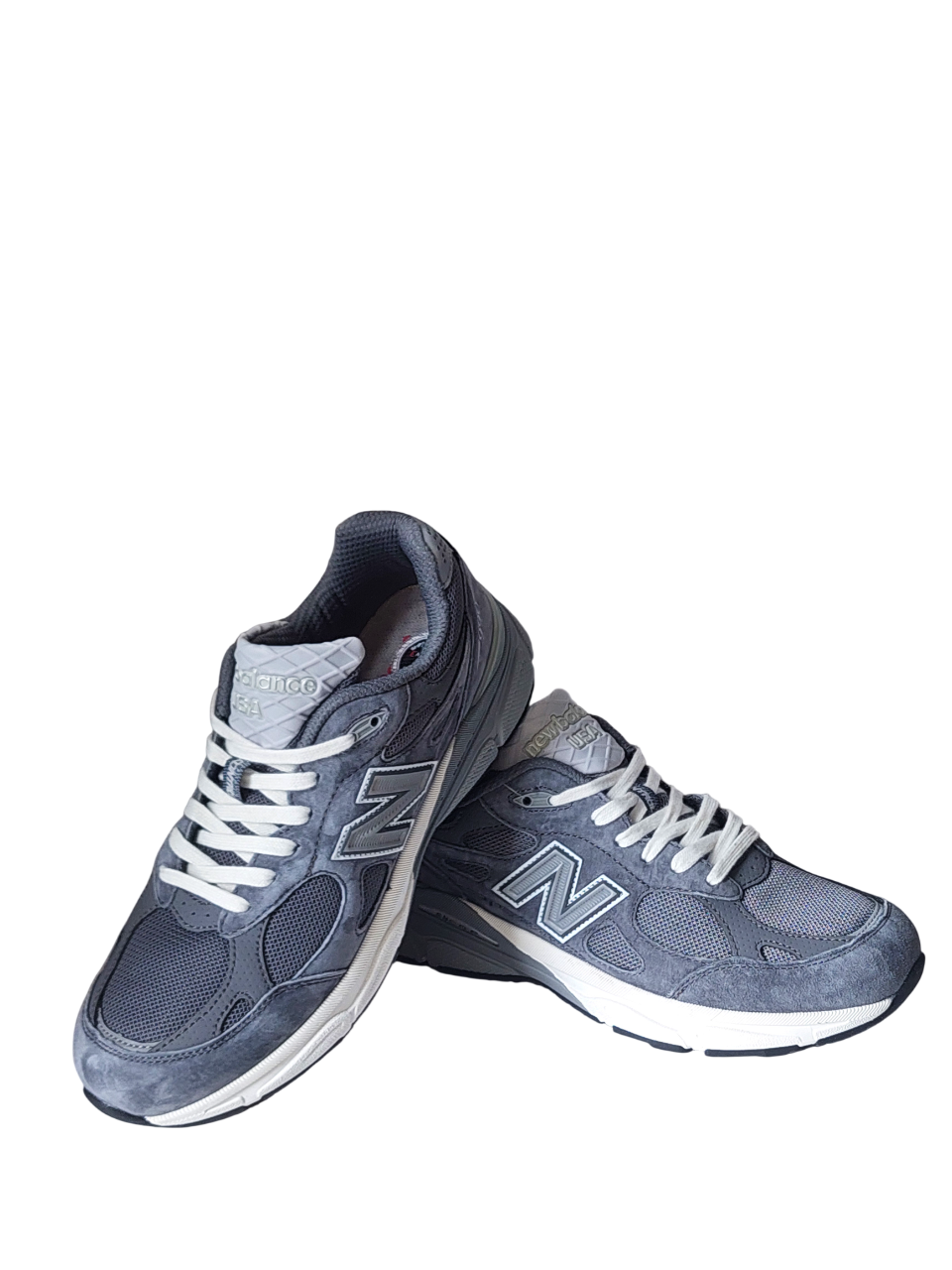 Кроссовки New Balance 990 (A494 4) серые замшевые photo Кроссовки New Balance 990 (A494 4) серые замшевые