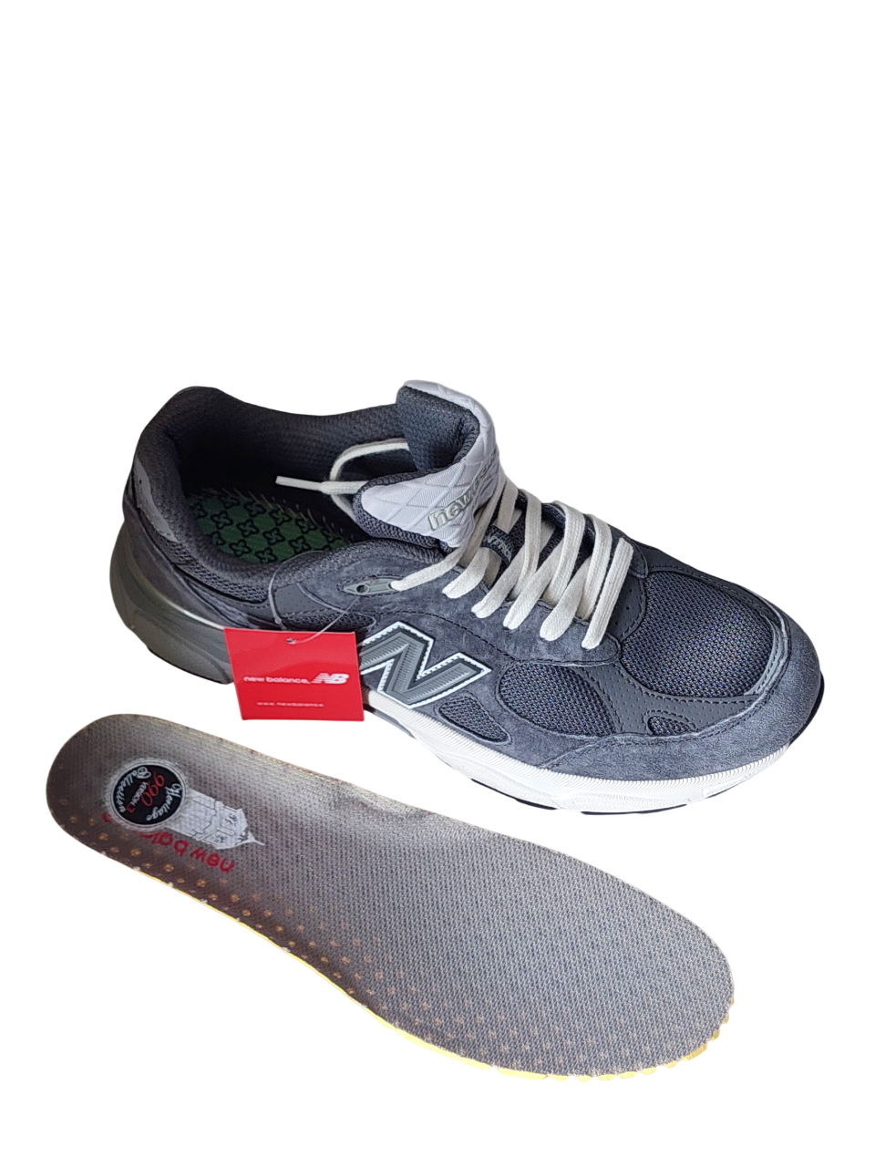Кроссовки New Balance 990 (A494 4) серые замшевые photo Кроссовки New Balance 990 (A494 4) серые замшевые