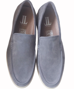Лоферы Level (58212) замшевые серые